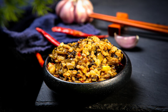 Minced Pork Stir Fry With Pickled Mustard Vegetable And Chili
