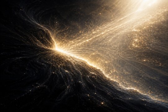 God Created Light on Day One &ndash; Genesis 1:1&ndash;5 Biblical Creation Story, Separation of Light and Darkness, Christian Illustration