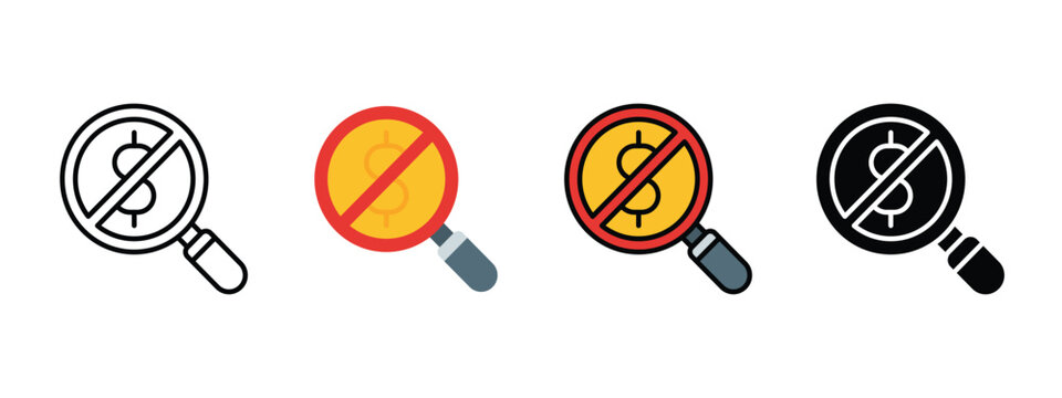 Hidden Fee Alert Icon for Transparent Billing and Financial Services