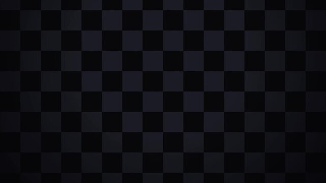 Dark Grey and Black Checkerboard Grid Pattern Minimalist Geometric Abstract Loop Background for Motion Graphics Overlay and Professional Backdrop Production