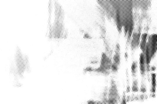 Abstract Distressed Halftone Dot Pattern Grunge Texture