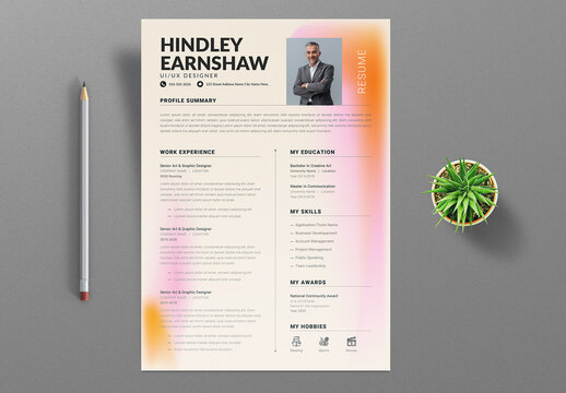 Resume Template Layout