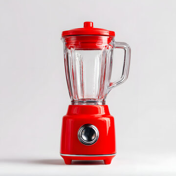 Red blender element on a plain background. Element for product advertising.