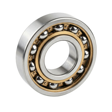 Industrial ball bearing isolated on transparent background