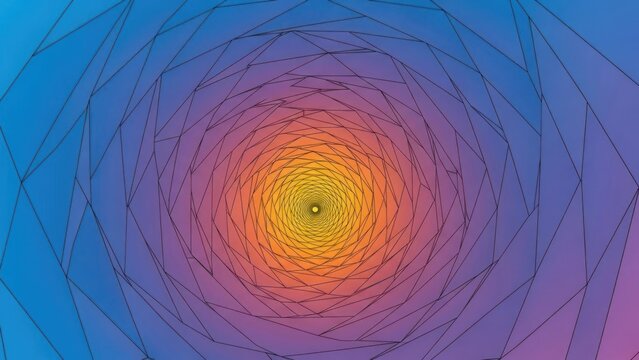 Abstract geometric pattern with a hypnotic spiral design.