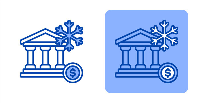 Trade Barrier icon, with contrast background.