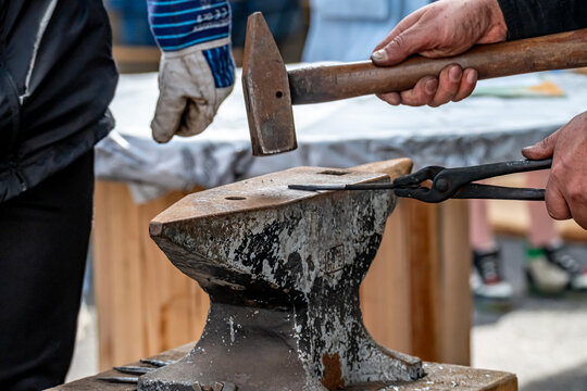 Blacksmith at work during the Ardara Show day