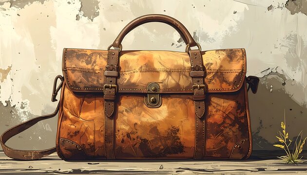 Old rusty vintage metal toolbox with tools inside.