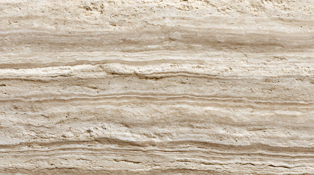 Travertine stone texture creating a natural and elegant background for architectural designs, interior decoration, and various creative projects, showcasing patterned layers of sedimentary rock