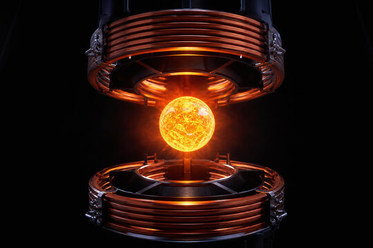 Levitation melting with incandescent metal orb and coils