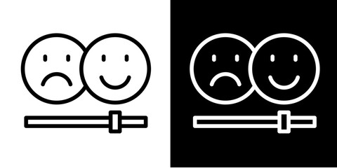 Mood Slider  Icon Set White Line Style Collection © IconicStitch