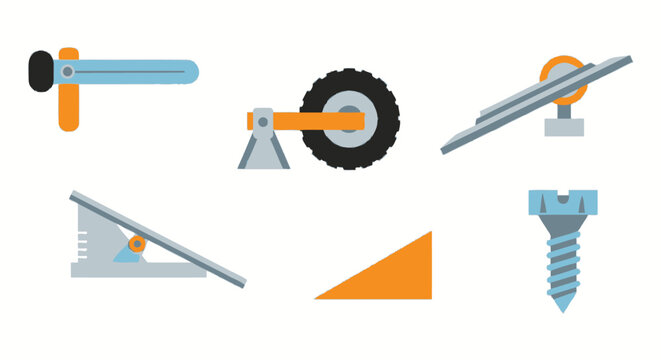 Simple machines set for physics and engineering education