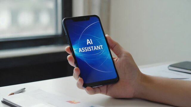 AI assistant on the phone.