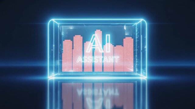 AI assistant hologram.