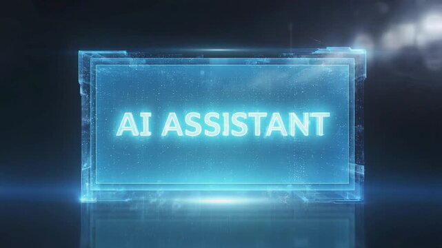 AI assistant hologram.