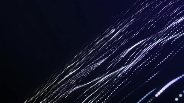 Abstract diagonal light streaks with blue tones for technology presentation and digital network background
