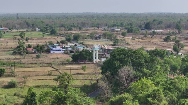 Village inside Forest