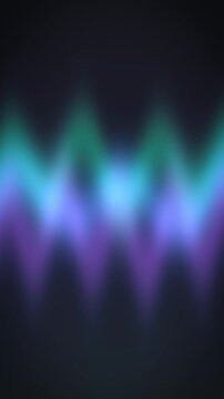 Northern lights ripple in soft waves of teal, violet and white across a dark sky, seamless looping abstract backdrop crafted for reels, stories and calm brand content