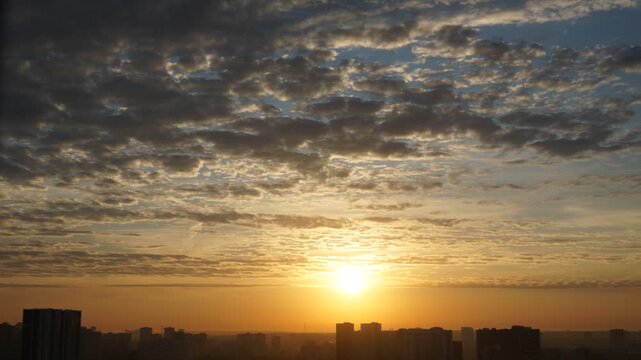 Sunrise timelapse clouds colorful sky