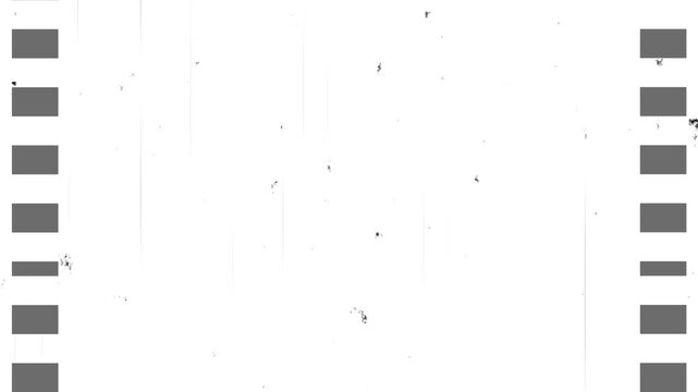 Old damaged film noise animation (4K looped). Vintage film scratches and grain texture overlay with dust particles, linear scratches, noise effects, Vintage defocused film look, flicker, grain timer 