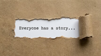 Fototapeta premium Torn paper with a message. Revealing a secret note.