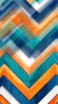 Layered multi colored horizontal chevron tile pattern by VSRExport