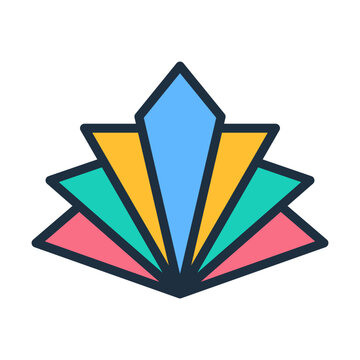 Art Deco Icon - Lineal Color