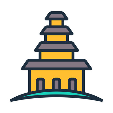 Cultural Heritage Icon - Lineal Color