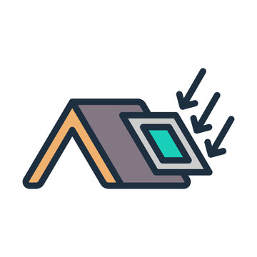 Skylight Icon - Lineal Color