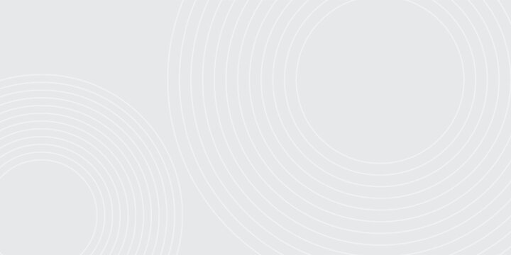 Abstract white geometric lines glowing on gray background. Modern shiny blue circle lines pattern. Futuristic technology concept. vecor.