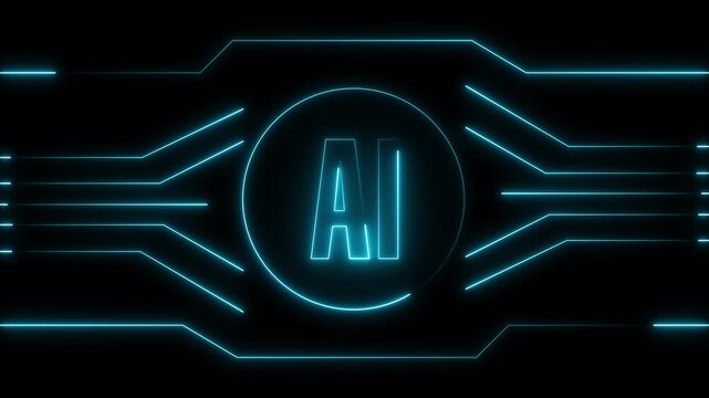 Advanced machine learning projects loop creative neon intelligence emblems on black. Automated software engineering platforms present an advanced machine learning project.