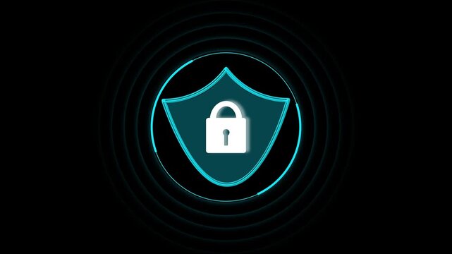 Cybersecurity protection shield icon enforces terminal firewall network access limits. Secure transaction checking models apply a cybersecurity protection shield icon.