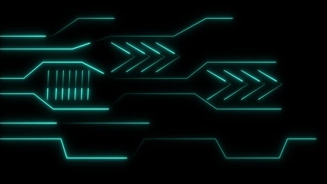 Abstract motion light lines speed dual color diagonal laser paths on black. High tech product launch video headers apply an abstract motion light lines background map.