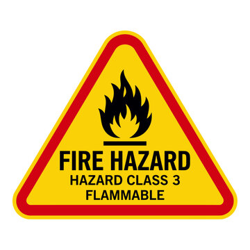 Flammable Hazard Warning Sign