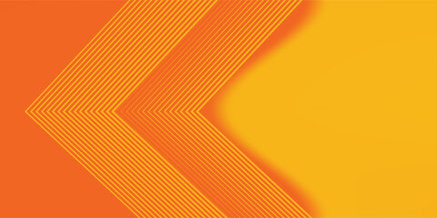 Modern orange abstract Minimal pattern background. Vibrant gradient geometric lines. © Ainul