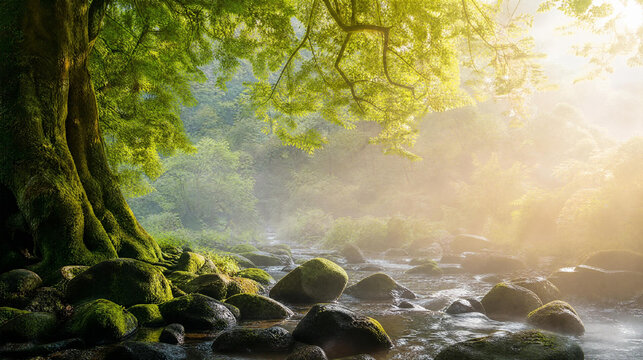 Magic Forest Creative Surreal Stock Image 253