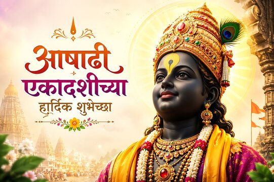 Devshayani Ekadashi/ Ashadhi Ekadashi/ Maha Ekadashi/ Pandharpur Wari Harishayani/ Shayani Ekadashi/ Vitthal Ekadashi/ Prabodhinipurv Ekadashi/ Lord Vitthal Rukmini Devotional Hindu Festival