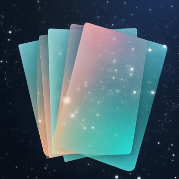 Ultra realistic translucent holographic sheets float in parallel with glowing data particles and cyan gradients, creating a premium artificial intelligence technology background with elegant copy spac