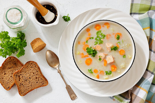 Premium Atlantic Salmon Soup Creamy Chowder Style