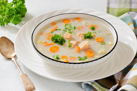 Premium Atlantic Salmon Soup Creamy Chowder Style