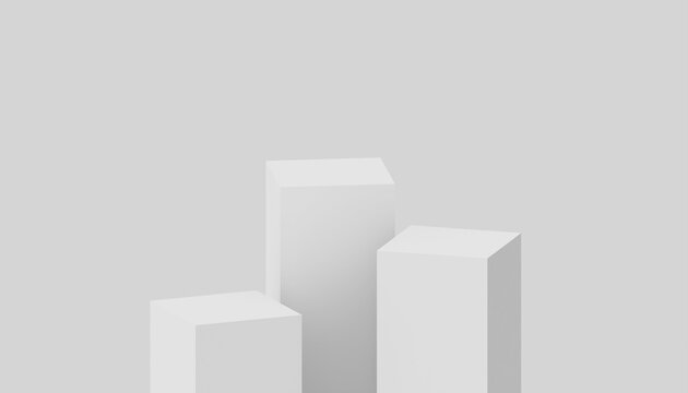 Minimal White 3d Podium Display Background