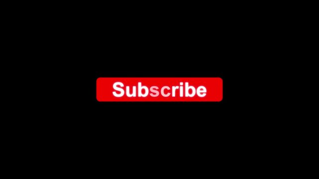Subscribe button animation with red neon glowing text on black. Subscribe call to action media page card button. Subscribe channel user member sign layout.