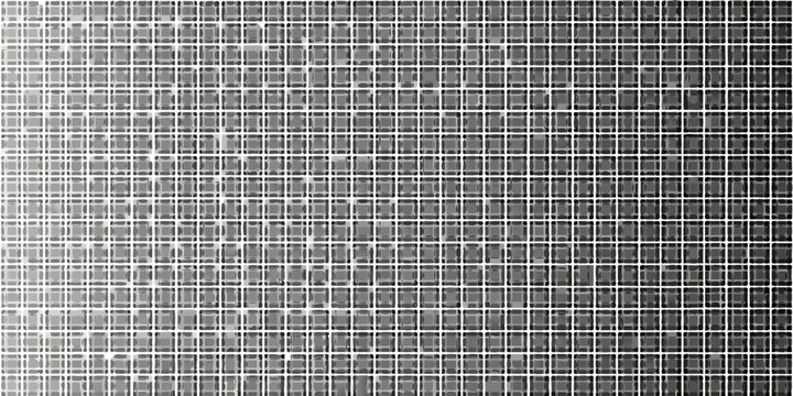 Geometric grid pattern with gradient grayscale vector illustration