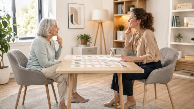 Senior Speech Therapy Session