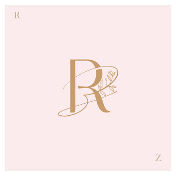 RZ, Logo RZ, monogram RZ, letter RZ, alphabet RZ
