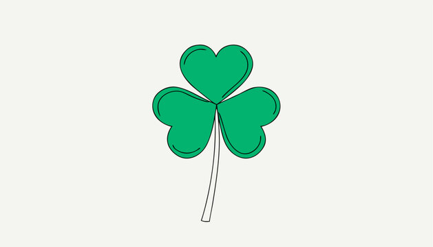 four leaf clover isolated