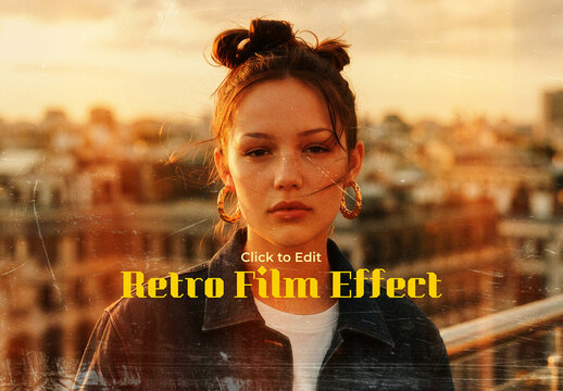 Retro Film Photo Effect