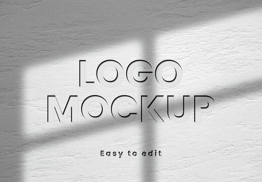 Embossed Logo and Text Effect