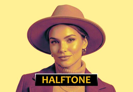 Halftone Photo Effect