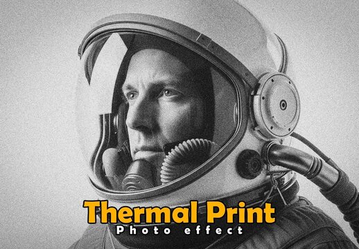 Thermal Print Photo Effect